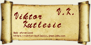 Viktor Kutlešić vizit kartica
